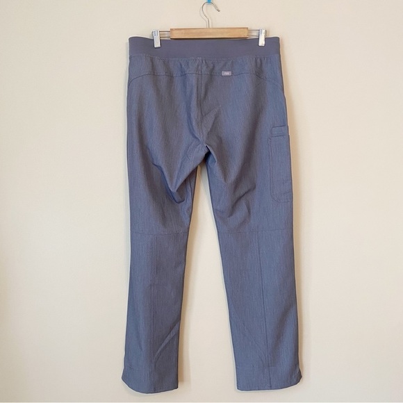 Figs Kade Utility Pocket Gray Scrub Pants - Large Tall - Picture 3 of 16